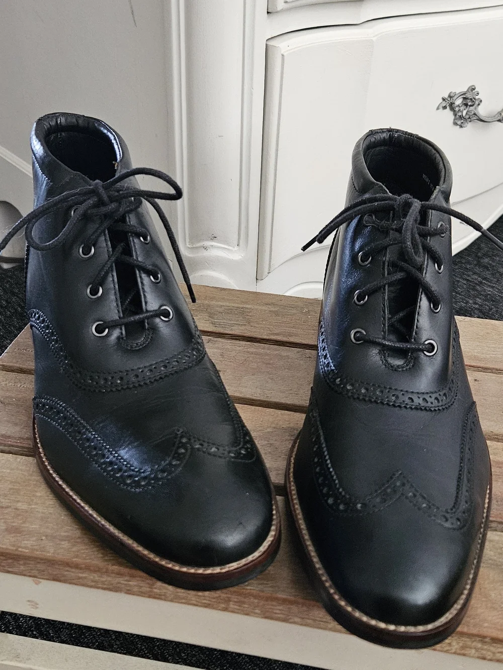 Cole Haan-Classic Black Leather Boots Size 11M